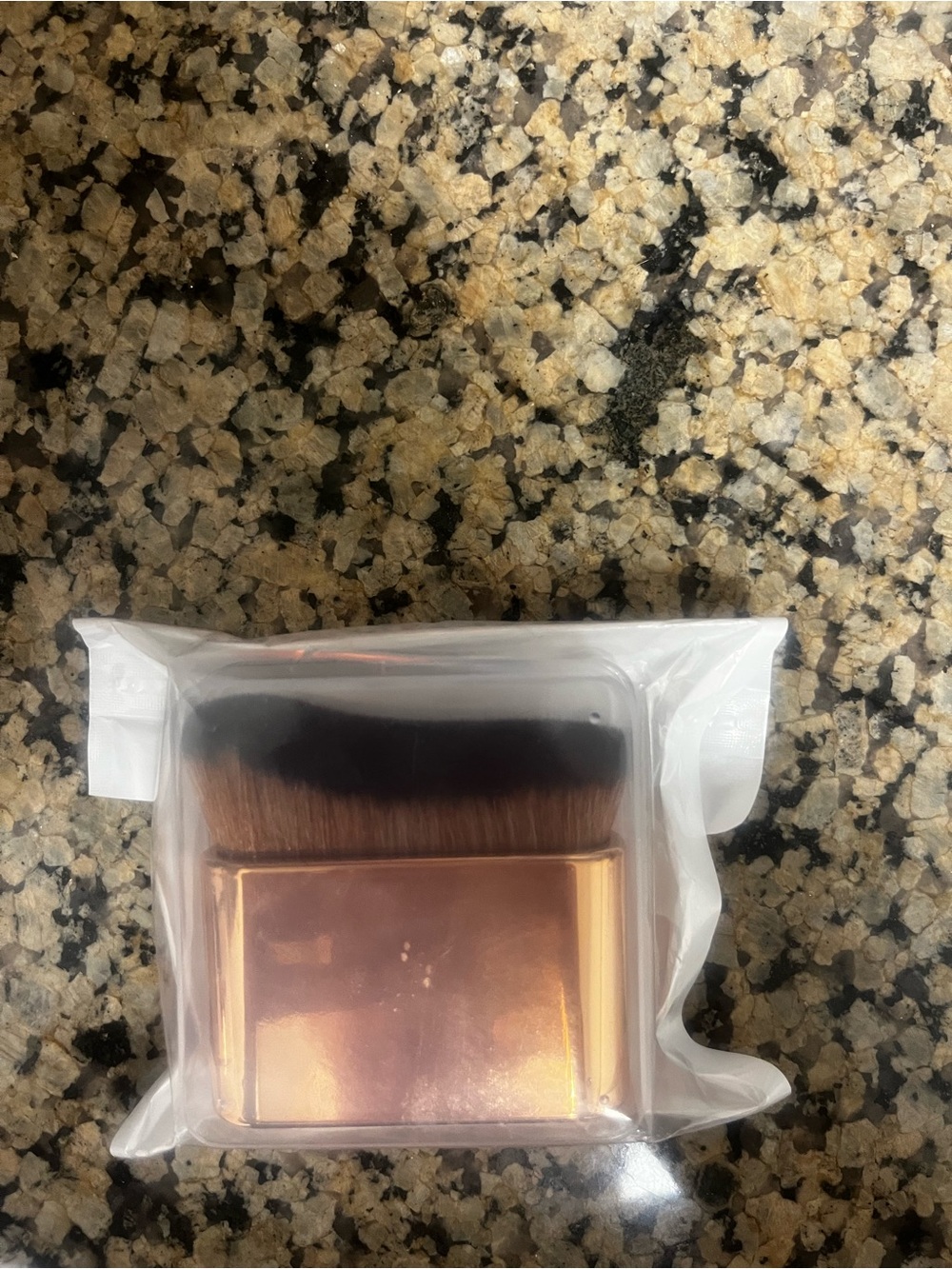 Gold Toned Flat Kabuki Brush